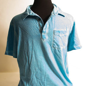 Light Blue Pocketed Collared Men's T-shirt  Polo